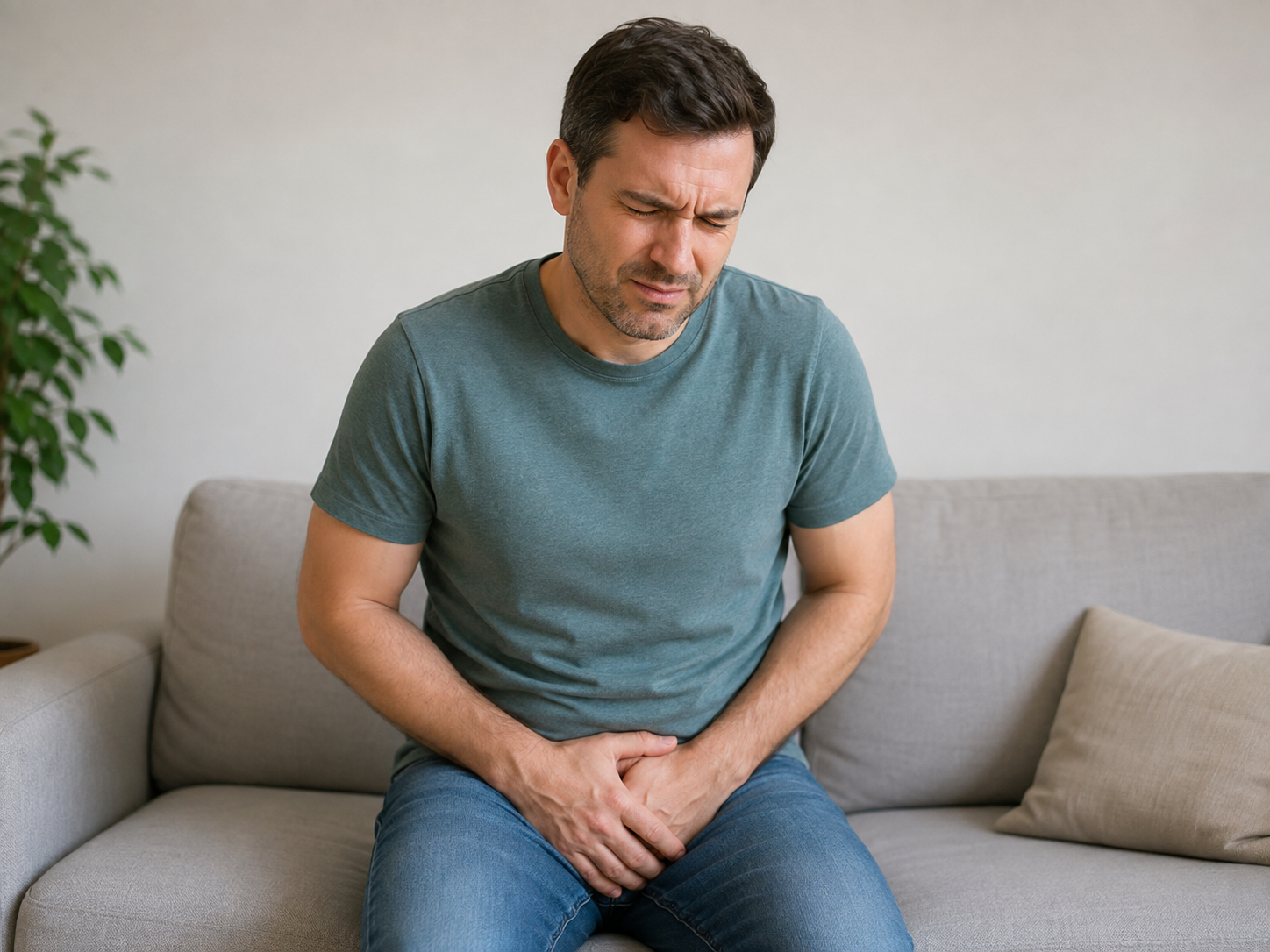 testicle pain generic image of man
