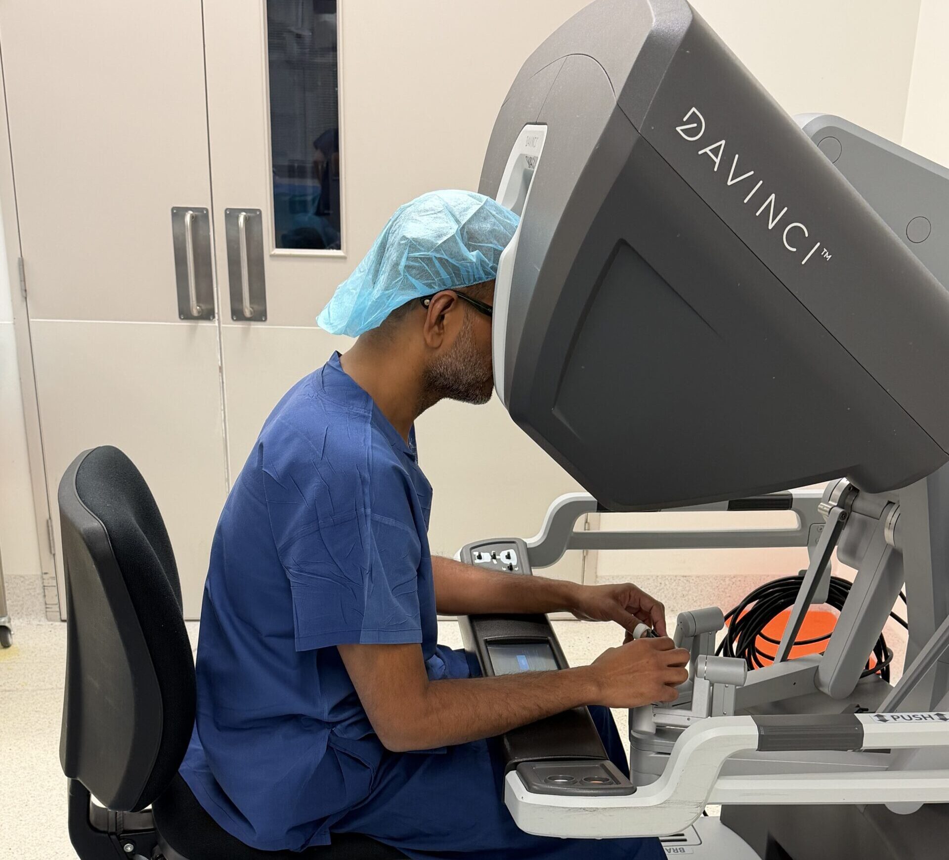 performing robotic surgery