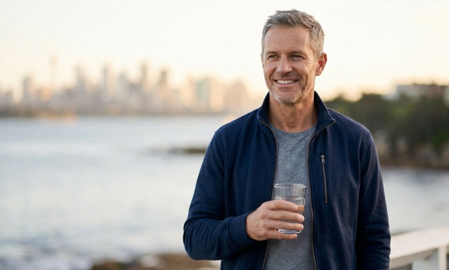 man in his 50s - good urological health